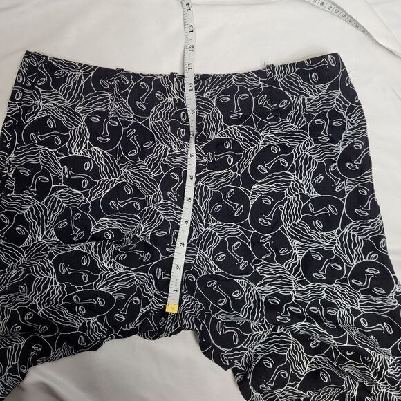BIMBA Y LOLA black and white faces quirky monochrome cropped pants 36/S - Picture 9 of 11
